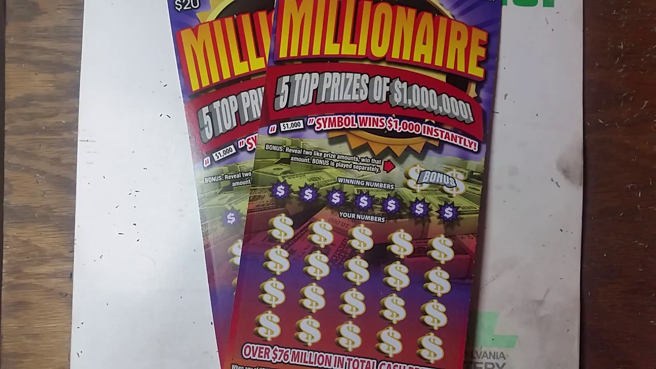 20 MILLIONAIRE X 2. Pa lottery scratch tickets. YouTube