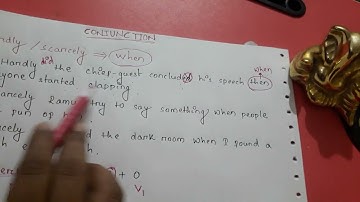 Conjuction-Hardly/Scarcely=When.--English Grammar