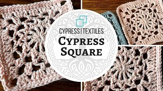 VVCAL 2018 Week 9 Crochet Motif: Cypress Square