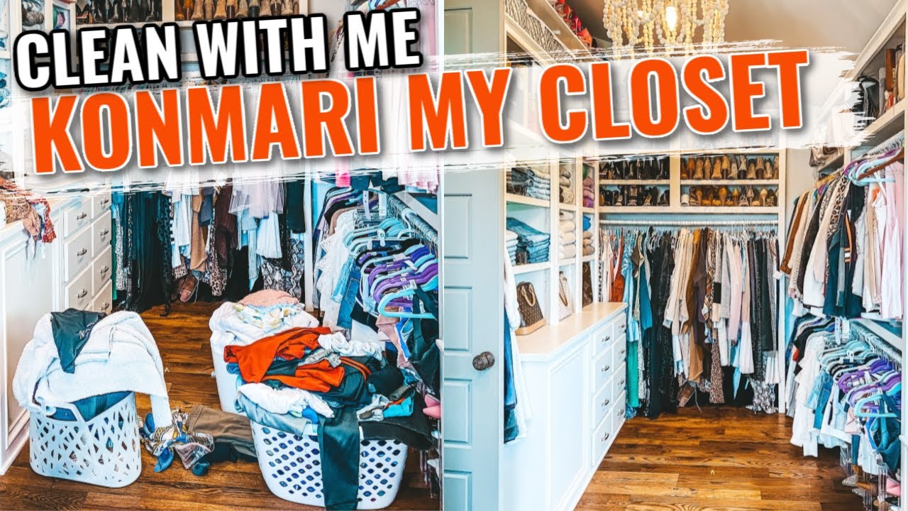 Extreme Closet Clean Out! Konmari Method | Angela Lanter - YouTube