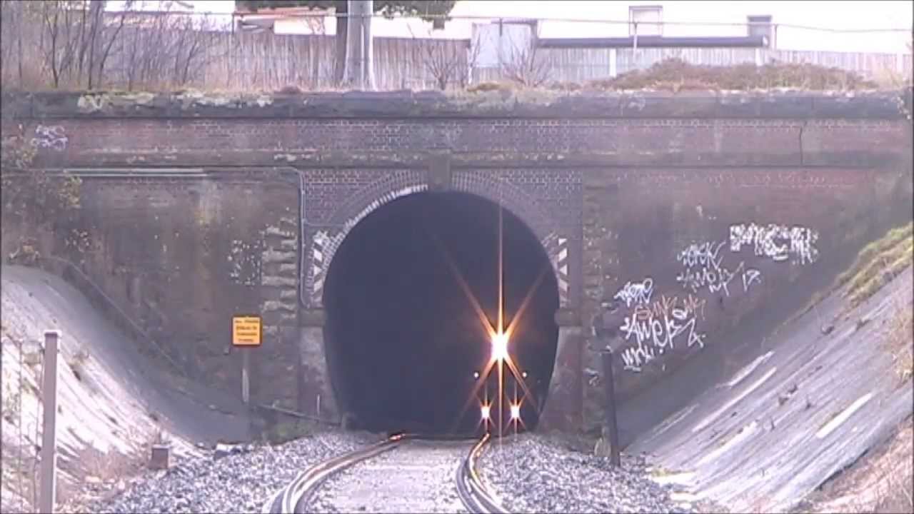 V/line trains through the South Geelong Tunnel 2/6/13 - YouTube