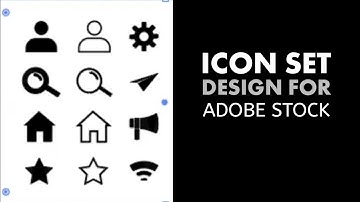 icon design | How to create an icon set for adobe stock | communication icon set design by seamzone