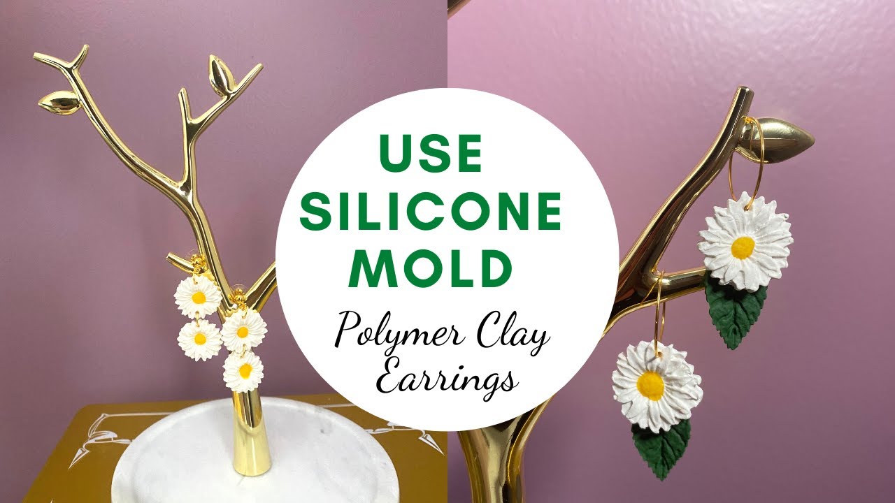 Silicone Molds With Polymer Clay Earrings  Tips For How To Use Silicone  Molds To Make Polymer Clay 
