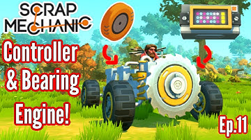 Controller Powered Car - NO FUEL!! | Scrap Mechanic Survival Mode | Ep 11