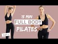15 min full body toning pilates workout  day 1 challenge  no equipment