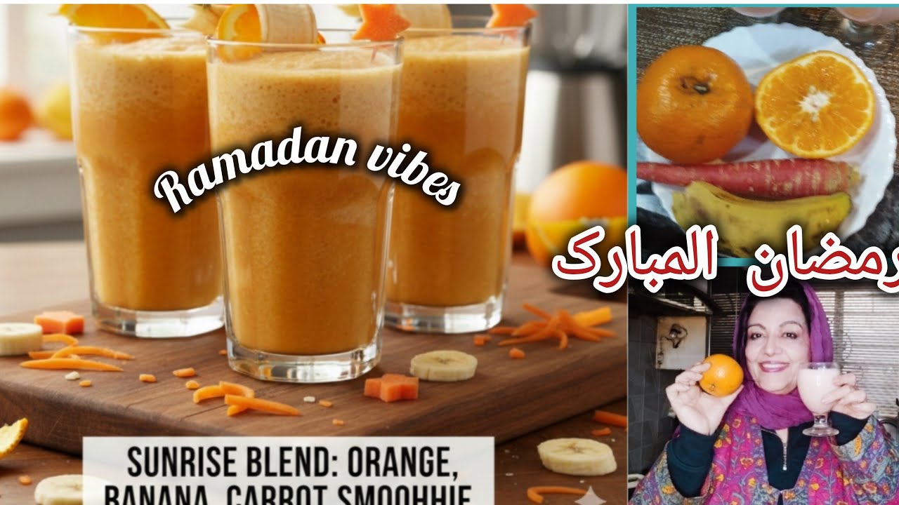Healthy Orange Banana Carrot SMOOTHIE Recipe 