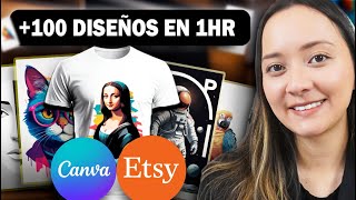 Cómo crear 100 diseños de camisetas en 1 hora con Canva + Chat GPT (para Etsy POD) screenshot 3