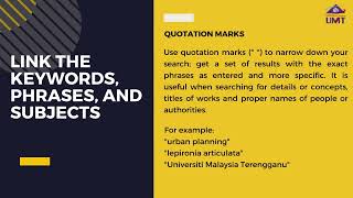 Modul 3 : Link the Keywords, Phrases and Subjects. (Quotation Marks)