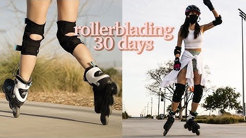 learning to rollerblade / inline skate in 30 days | 30 in 30s | rollerblade progression | 인라인 스케이트