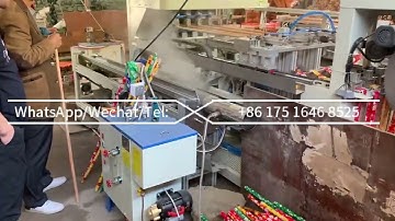 broom handle pvc coating machine/automatic broom handle plastic film coating machine