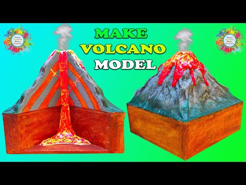 How to make Volcano Model for School / College Project / Science Fair / DIY Volcano Model