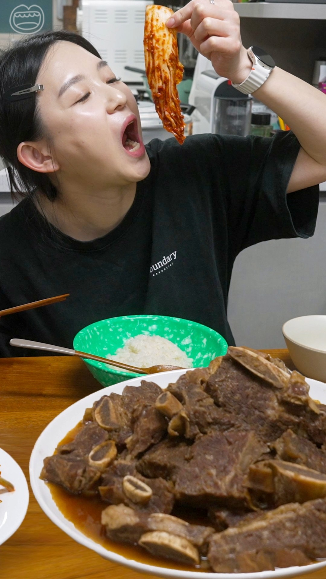 소갈비찜에 굴김치 똭!