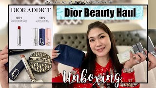 DIOR BEAUTY UNBOXING HAUL | DIOR ADDICT LIPSTICK, LUCKY & GWP | ℳ𝒶𝒹𝒶𝓂 ℳ.ℳ 𝒮𝓉𝓎𝓁ℯ𝒾𝒸ℴ𝓃 ♛