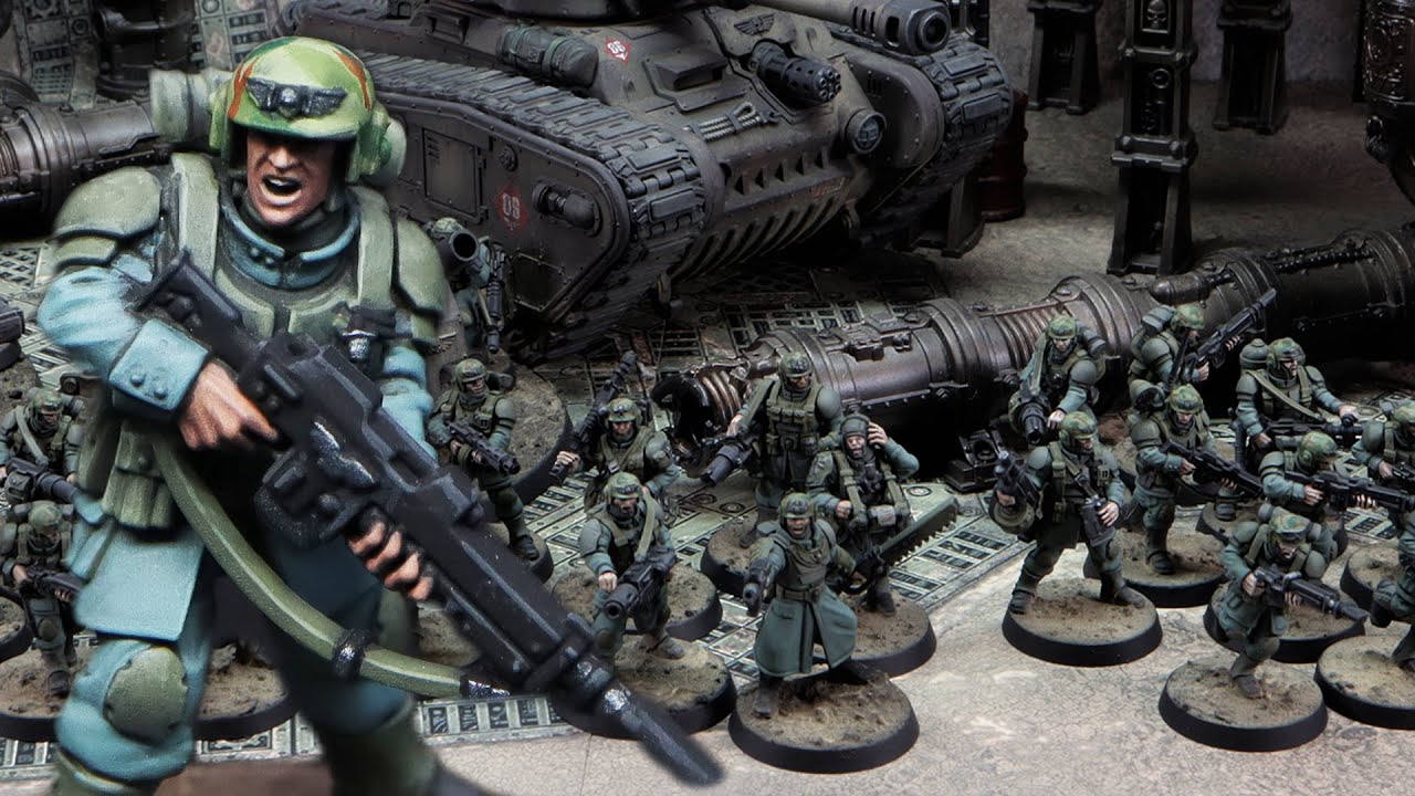 Warhammer 40k Astra Militarum - Painted Imperial Guard Army