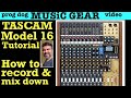 Tutoriel Tascam Modèle 12 16 24 Enregistrer Et Mixer Un Morceau mp3