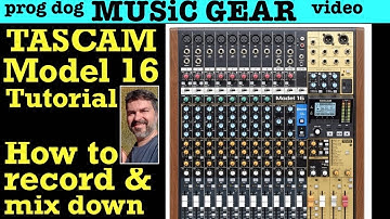 Tascam Model 12 16 24 Tutorial | Record and Mix a Song