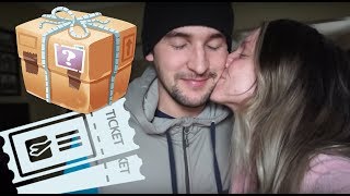 Boyfriend comes home to &quot;&quot;package&quot; with a TRIP TO SAN DIEGO!!!