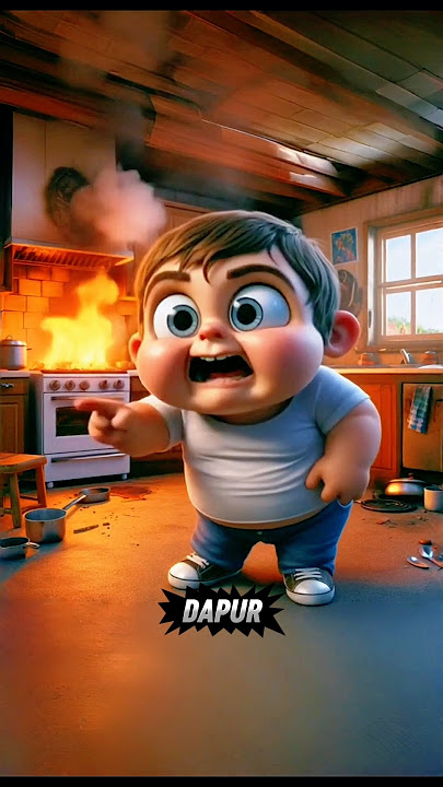 ayah dapur menyala #cartoon #funny #comedy #talkingtom #cat #animatin #kartun #animatry #kartunjadul