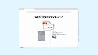 OCR for Hindi Handwritten Text;- brief overview of idea