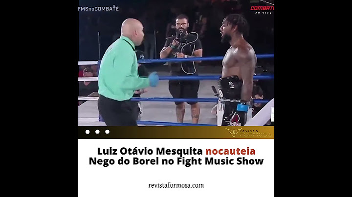 Luiz Otávio Mesquita nocauteia Nego do Borel no Fight Music Show