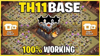 TOP 5 NEW BEST TH11 WAR BASE LINK 2024, TH11 ANTI 2 STAR BASE 2024, TH11 BASE LINK CLASH OF CLANS