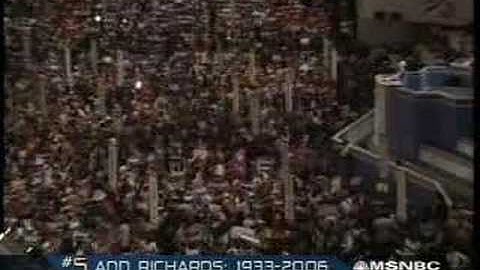 Ann Richards-Bush Born with Silver Foot in his Mouth