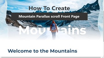 How to Create Mountain Parallax scroll Front Page Website