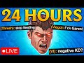 🔴LIVE - GLACIERR IS BACK! 24 Hours of Garen (Ranked with Bunnyfufuu)