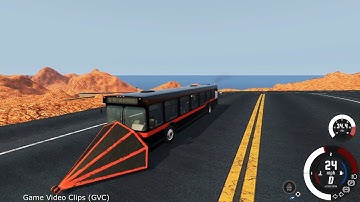 Beamng Drive Buses vs Grand Canyon #3 Bus Crash Jumps Over a Canyon at High speed