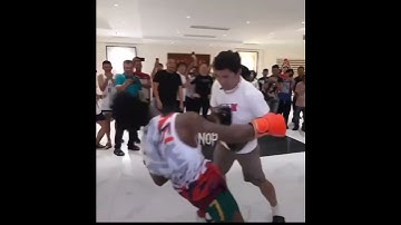 Ishowspeed vs Pacquiao unbelievable sparring #mannypacquiao #ishowspeed