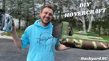 Floating on a cushion of air! Playing with my rc hovercraft!