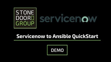 ServiceNow to Ansible QuickStart Demo