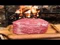 ソロキャンプ｜焚火で分厚い和牛モモ肉ローストビーフ丼