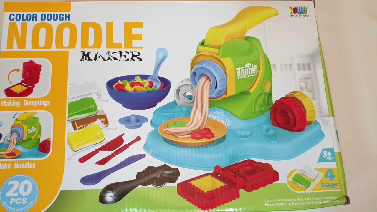 UNBOXING CLAY NOODLE GAME (SUPER FUN) لعبة معجون النودلز YouTube