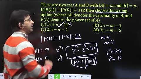 There are two sets A and B with |A|=m and |B|=n. ...👇 | NIMCET 2022 | Impetus Gurukul