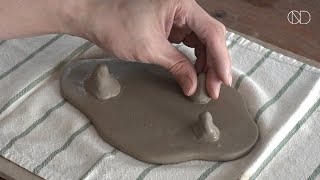 다리가 있는 도자기 접시 만들기  : Making a ceramic plate [ONDO STUDIO]