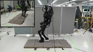 Humanoid Locomotion on Compliant and Uneven Terrain with Deep RL