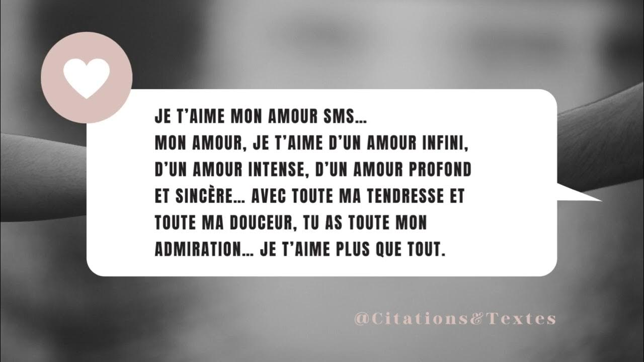 Je T Aime D Un Amour Infini www.youtube.com