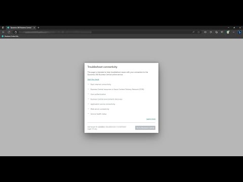 Troubleshoot Connectivity for Business Central