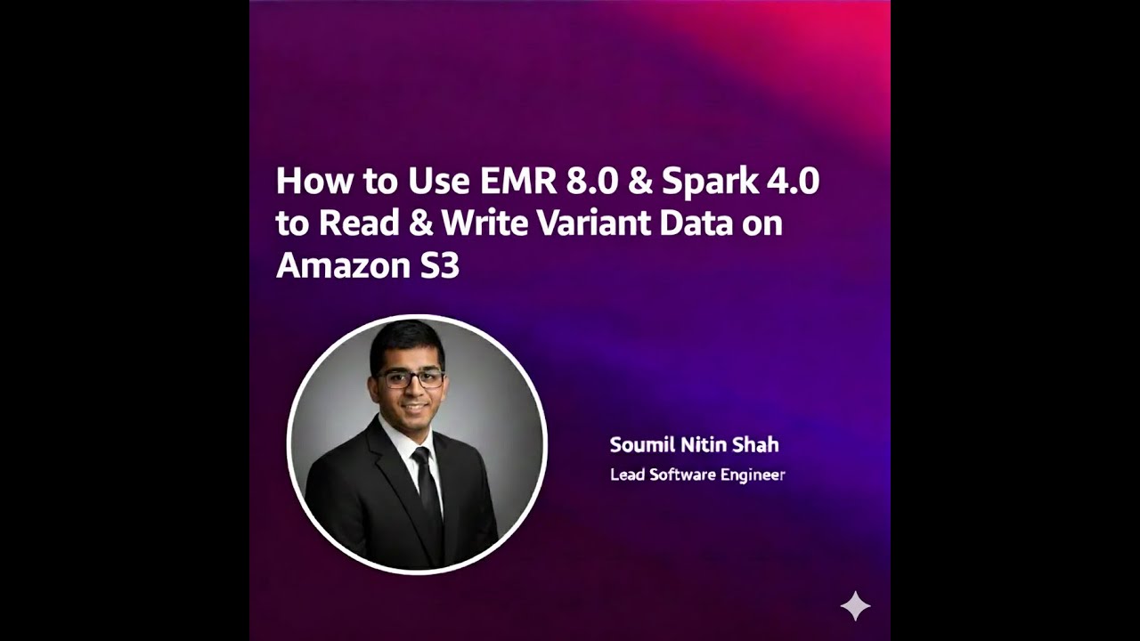 Как использовать EMR 8.0 и Spark 4.0 для чтения и записи вариантных данных на Amazon S3 | Пошагов...