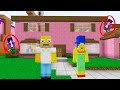 The Simpsons Morph Hide and Seek on Minecraft!