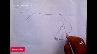 how to draw cow with her calf easy step by step guide // cow and calf pencil sketch □#short #cow