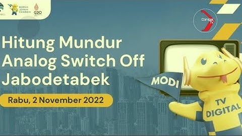 BREAKING NEWS - Detik-detik Switch Off Siaran TV Analog Ke Siaran Digital Wilayah Jabodetabek