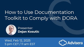How to Use a Documentation Toolkit to Comply with DORA [live webinar]