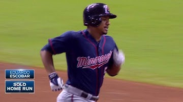 MIN@TB: Escobar ties it up with solo homer in 6th