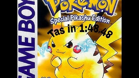 Pokemon Yellow Any% Tas in 1:48.48