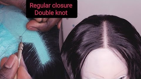 DIY CLOSURE|Double Knot Closure Like A Pro| Detailed