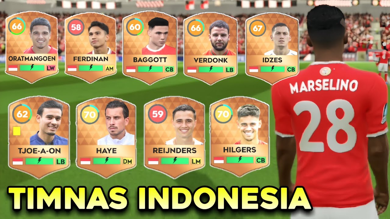 9 PEMAIN TIMNAS INDONESIA DI DLS 25 - YouTube