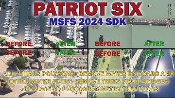 02 MSFS 2024 SDK TUTORIAL–POLYGON USES–REMOVE WATER AND TREES -ADD GROUND TEXTURE–ADD MISSING WATER
