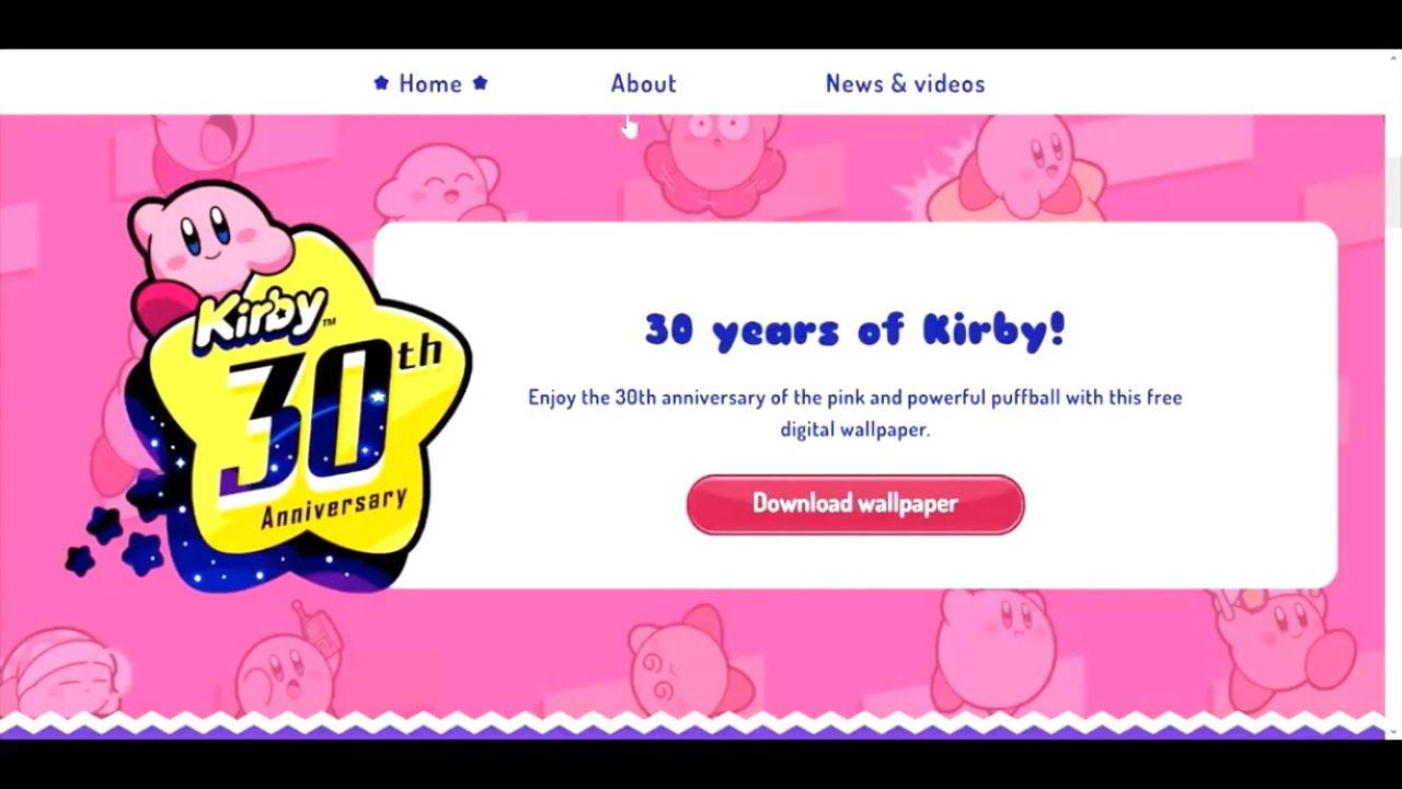 Kirbys 30th Anniversary Kirby Forms Wallpaper  Cat with Monocle